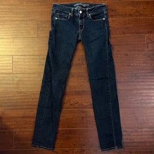 American Eagle Outfitters Dark Blue Skinny Jeans